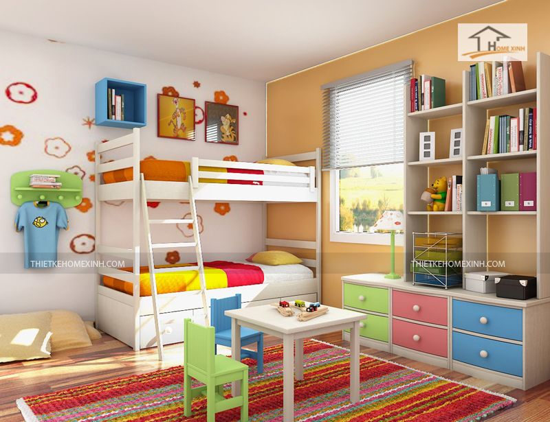 thiết kế nội thất trẻ em - thiết kế home xinh