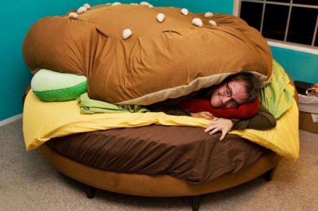 Chiếc giường của những người yêu hamburger là đây!
