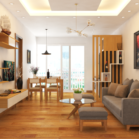 thiết kế phòng khách -thiết kế home xinh