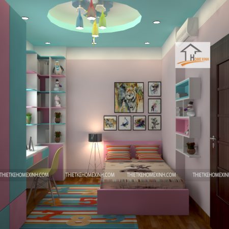 thiết kế nội thất trẻ em - thiết kế home xinh
