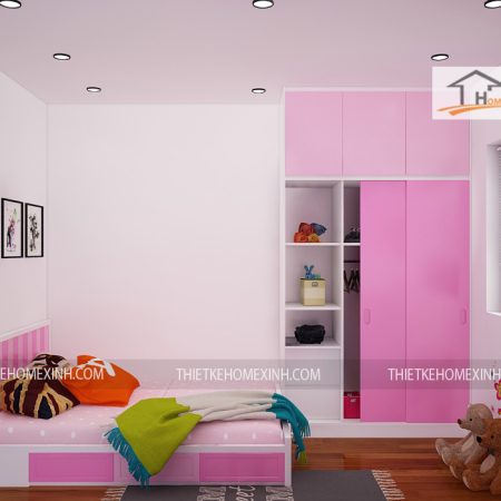 thiết kế phòng ngủ con - thiết kế home xinh