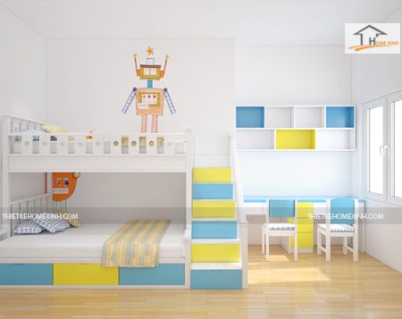 thiết kế nội thất trẻ em - thiết kế home xinh