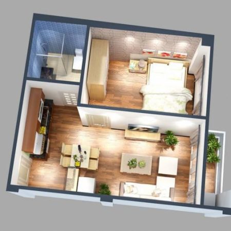 thiết kế chung cư- thiết kế home xinh