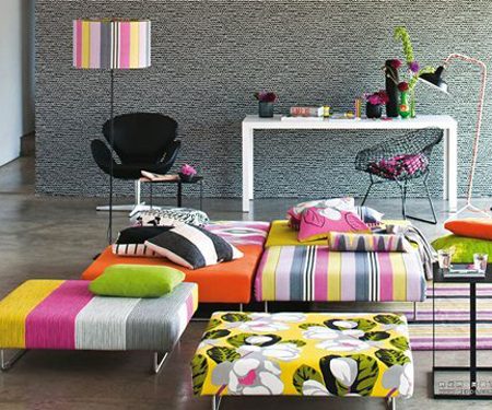 thiết kế nội thất colur block