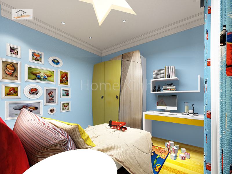 Thiết kế nội thất phòng ngủ con trai 02