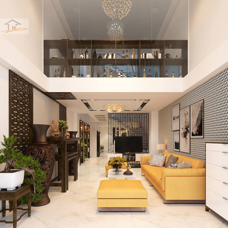 Thiết kế nội thất nhà phố 80m2 hiện đại đẹp CĐT ông Tín  Ninh Thuận  NT31537