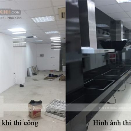 Hình ảnh thi công showroom gattner tại Nguyễn Trãi, Thanh Xuân, Hà Nội