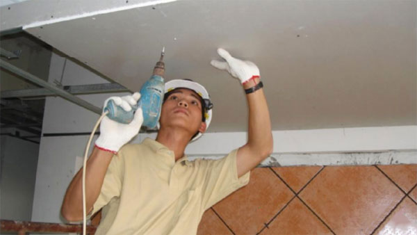 Cách đóng trần thạch cao - thiết kế homexinh