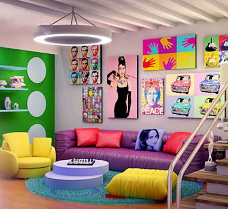 Sử dụng đồ trang trí phong cách retro