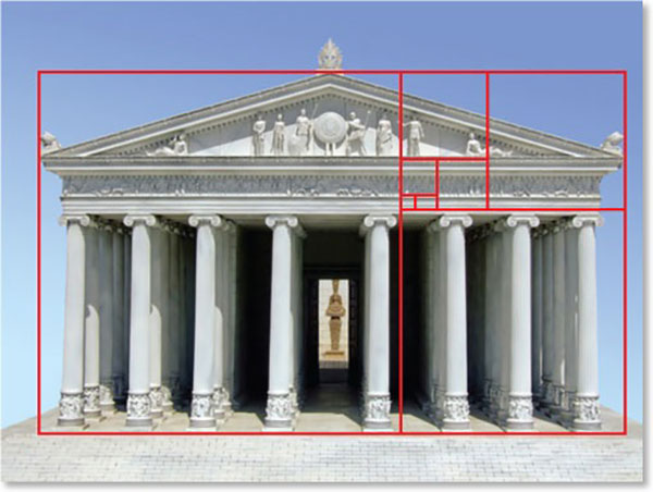 Tỷ lệ vàng trong kiến trúc đền Parthenon, Hy lạp