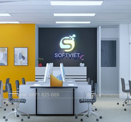 Thiết kế văn phòng công ty softviet