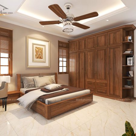 Gỗ tự nhiên giúp cho phòng ngủ mát mẻ hơn