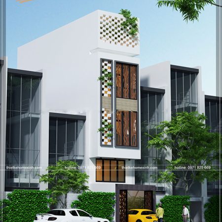 Phối cảnh thiết kế nhà phố 4x13m