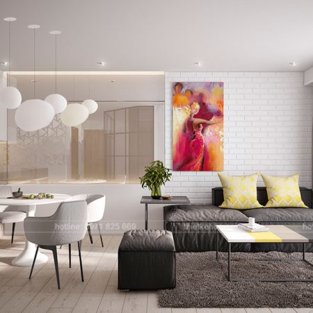 thiết kế căn hộ tại chung cư kingston residence 110m2 - phòng khách