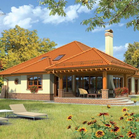 mẫu thiết kế nhà vườn 2 tầng ở nông thôn 2