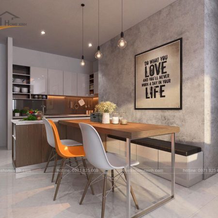 thiết kế nội thất chung cư TNR Skypark S3 Goldmark City - phòng bếp