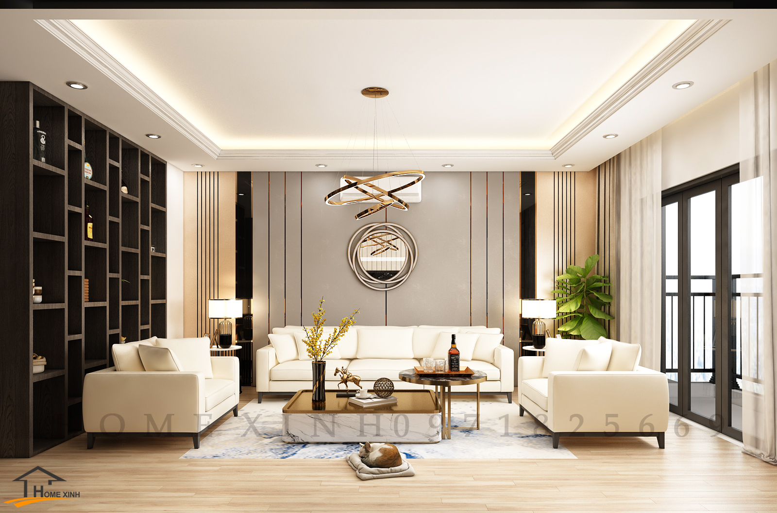 Thiết kế nội thất nhà liền kề ở Hải Phòng