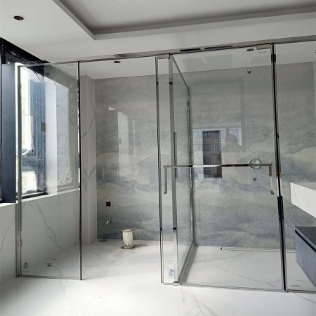 CABIN TẮM CHỮ T TRƯỢT 1 CỬA (CÓ GIẢM CHẤN)